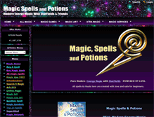 Tablet Screenshot of magic-spells-and-potions.com
